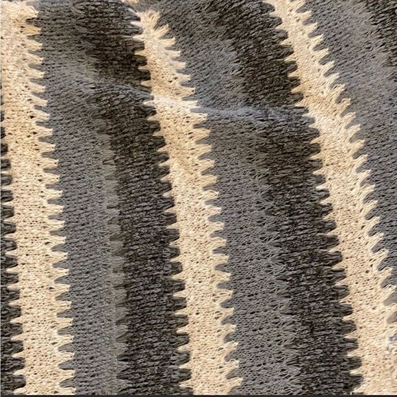 NWT Ces Femme Blue, Gray and Cream Cardigan Size Small - Picture 4 of 5